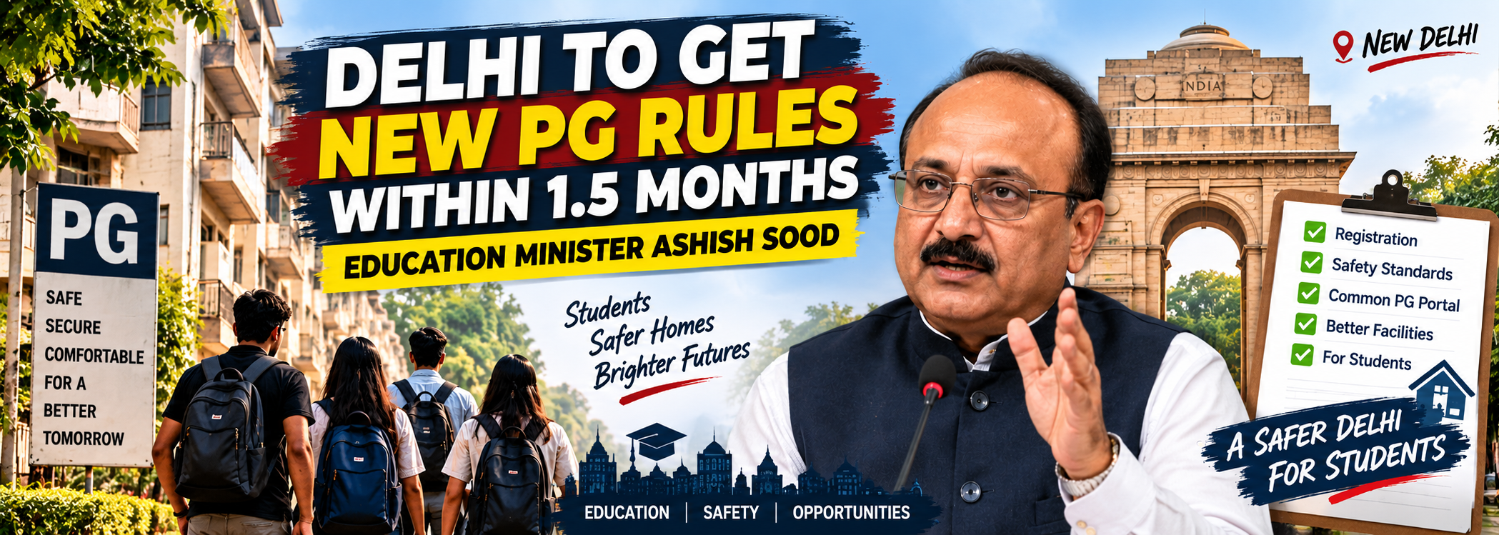 Delhi to Get New PG Rules and Safety Standards Within 1.5 Months: Education Minister Ashish Sood